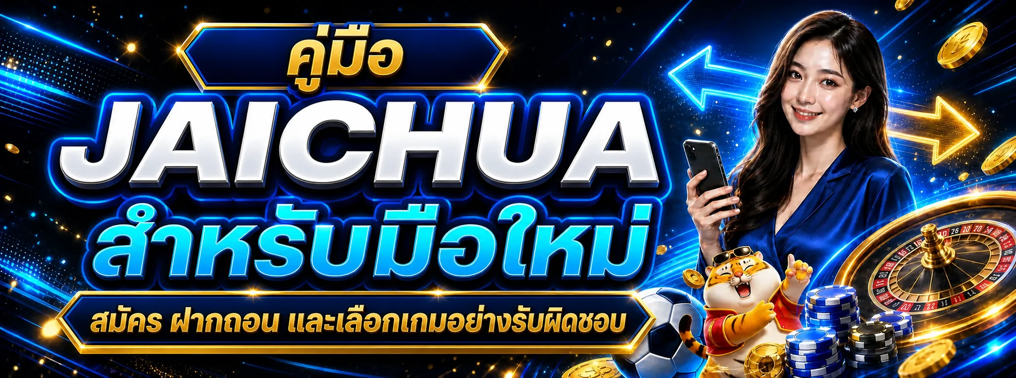 JAICHUA คู่มือสมัคร ฝากถอน และเลือกเกมสำหรับมือใหม่